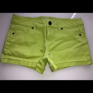 Green shorts